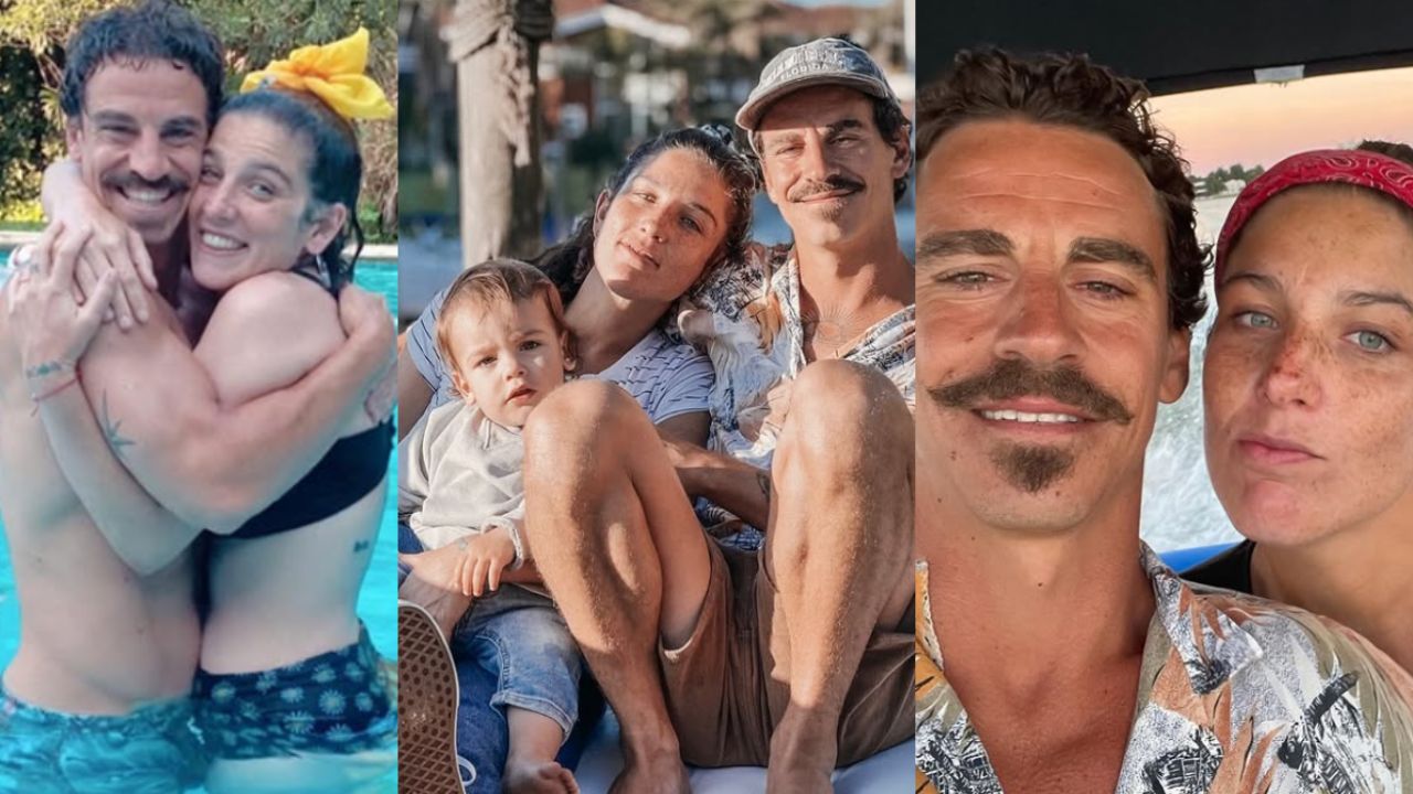 Juana y Sebastián de vacaciones en la playa, esposos.