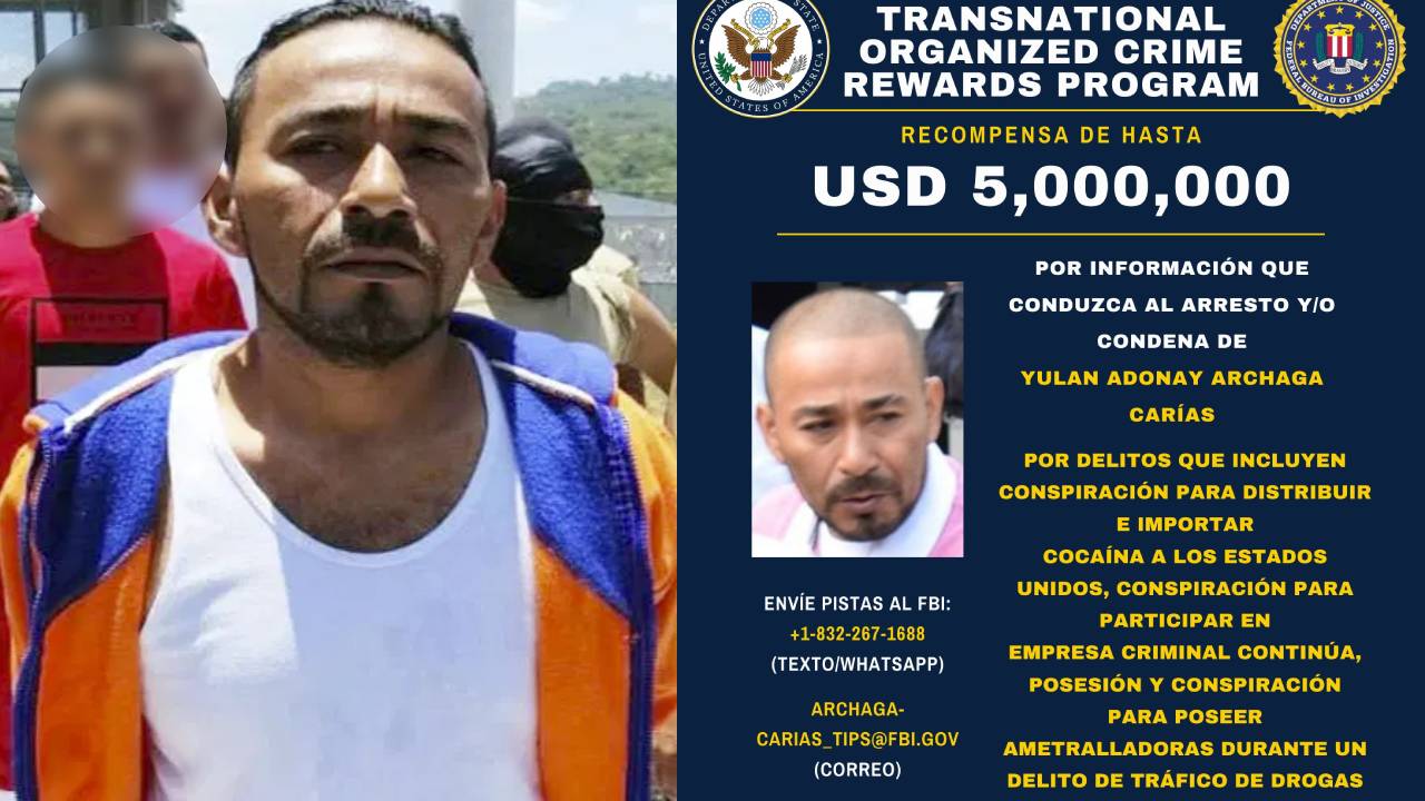 Estados Unidos reactiva recompensa de $5 millones por líder de la MS-13, 'Porky' Imagen de Estados Unidos reactiva recompensa de $5 millones por líder de la MS-13, 'Porky'