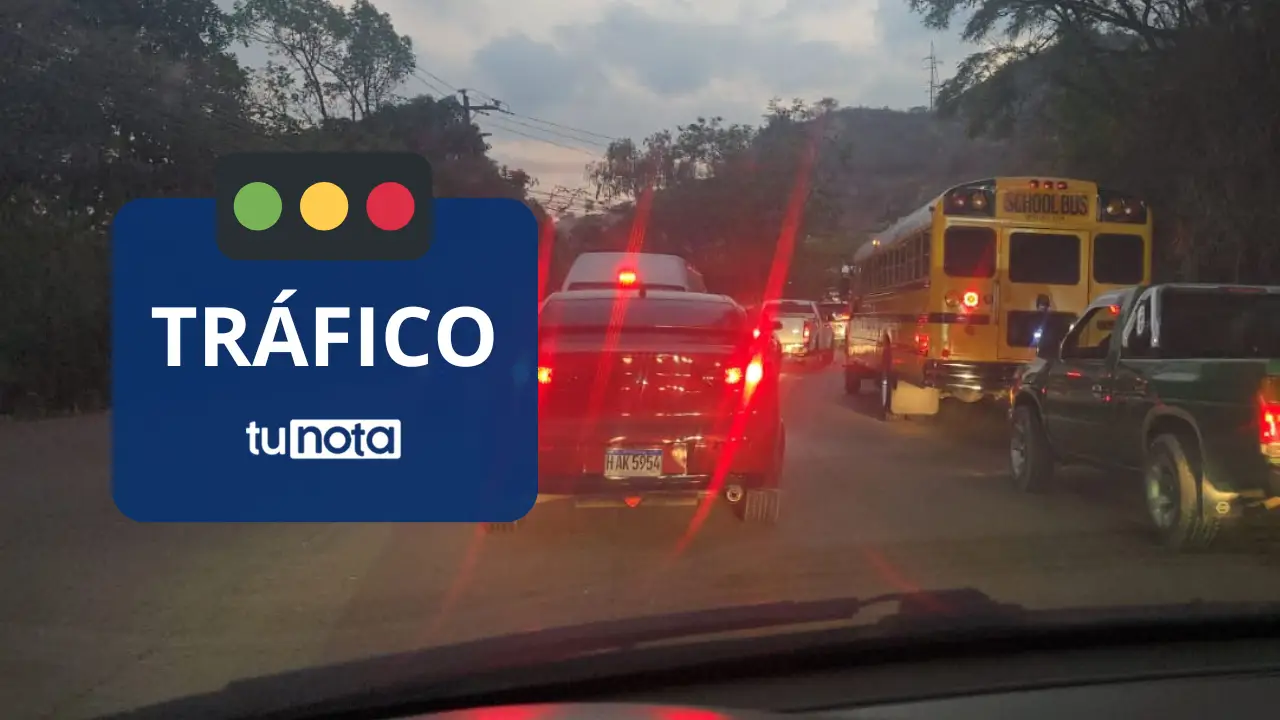 Imagen de Tráfico vehicular en Tegucigalpa hoy: caos vial y largas filas