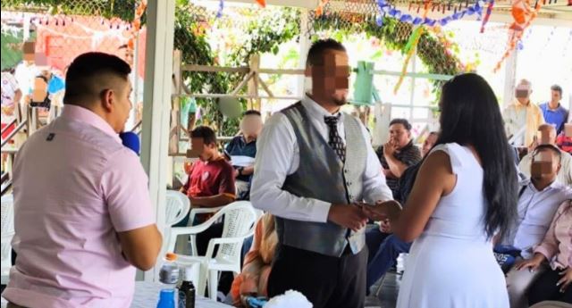 Privado de libertad se casa en el Centro Penitenciario Nacional de Tamara.
