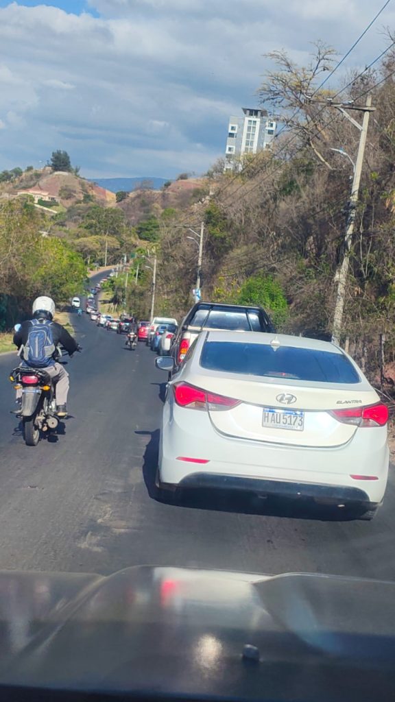Tráfico entre Valle de Ángeles y Tegucigalpa