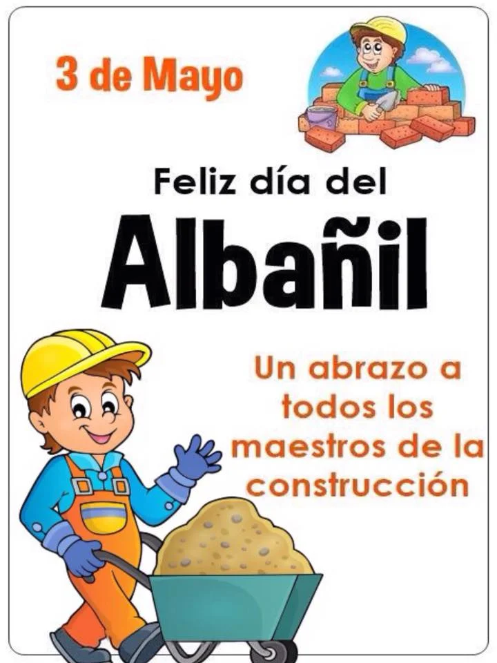 Día del Albañil en animado 