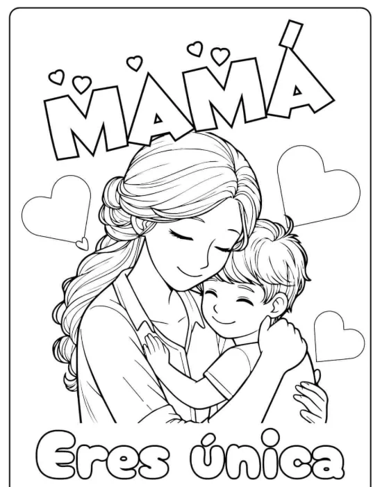 Dibujos Para El D a De La Madre Imprime Y Colorea Estas Im genes