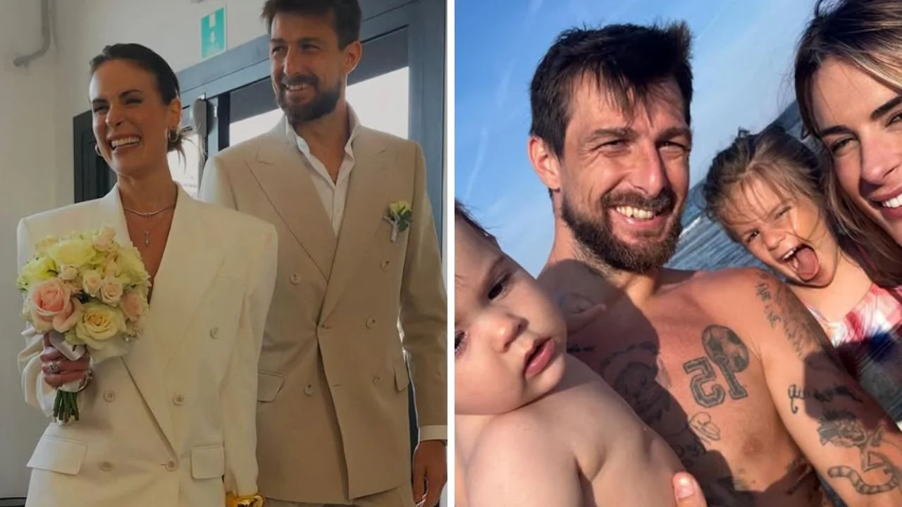 Fotos de la esposa e hijos del jugador Francisco Acerbi