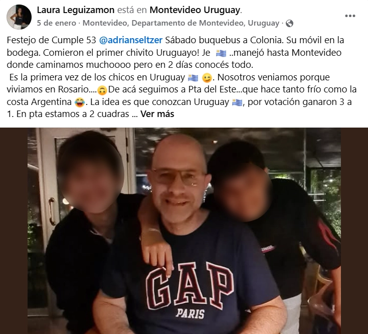 Fotos del esposo y los hijos a los que mujer mató en Argentina 