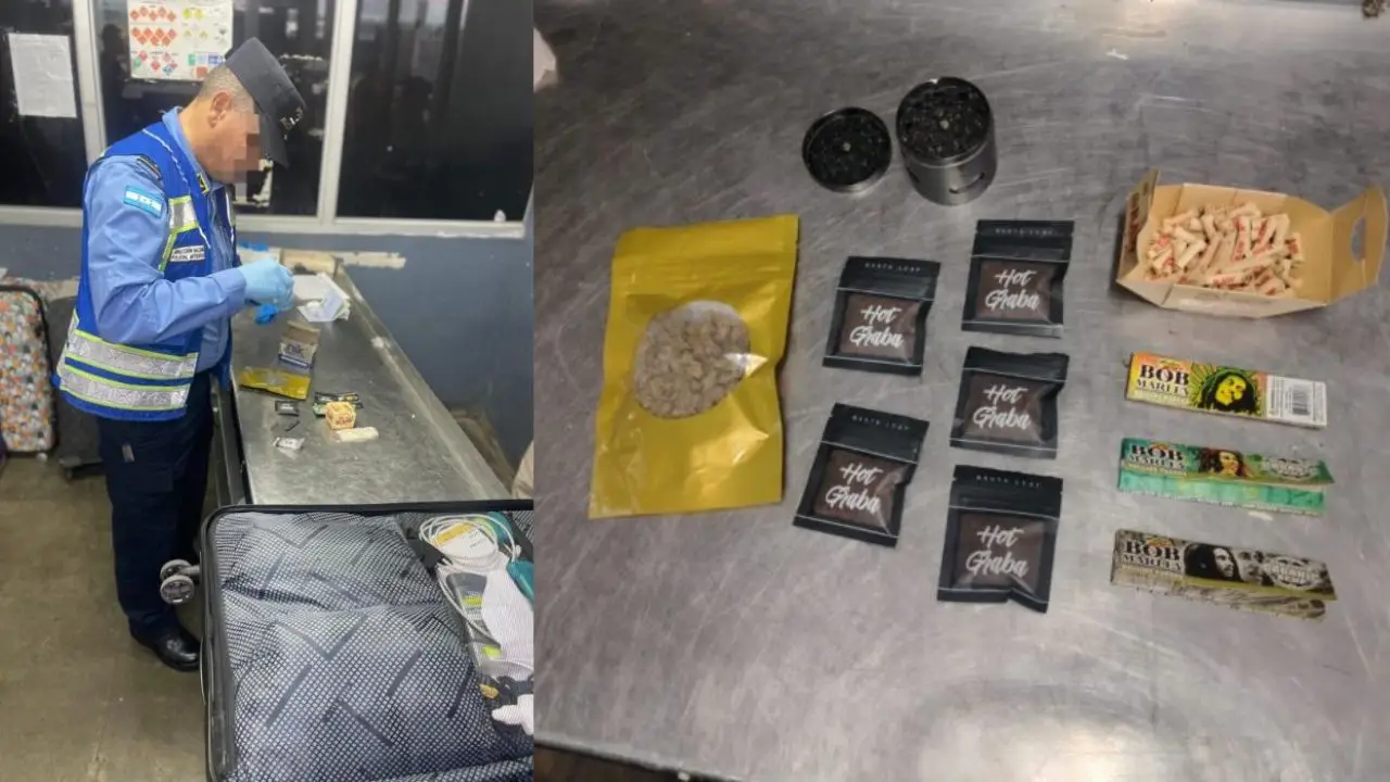 Capturan a estadounidense en el Villeda Morales: traía marihuana en su equipaje Imagen de Capturan a estadounidense en el Villeda Morales: traía marihuana en su equipaje
