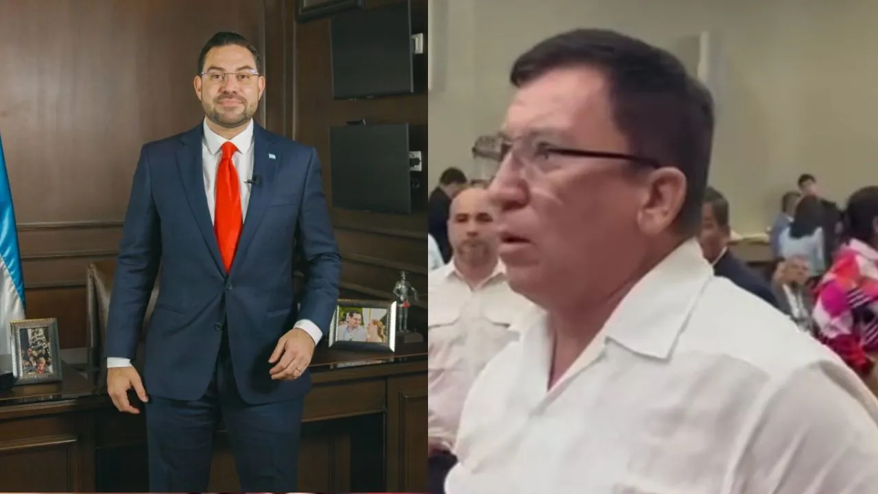 Diputados Jorge Cálix y Bartolo Fuentes se van a los golpes en Congreso Nacional Imagen de Diputados Jorge Cálix y Bartolo Fuentes se van a los golpes en Congreso Nacional