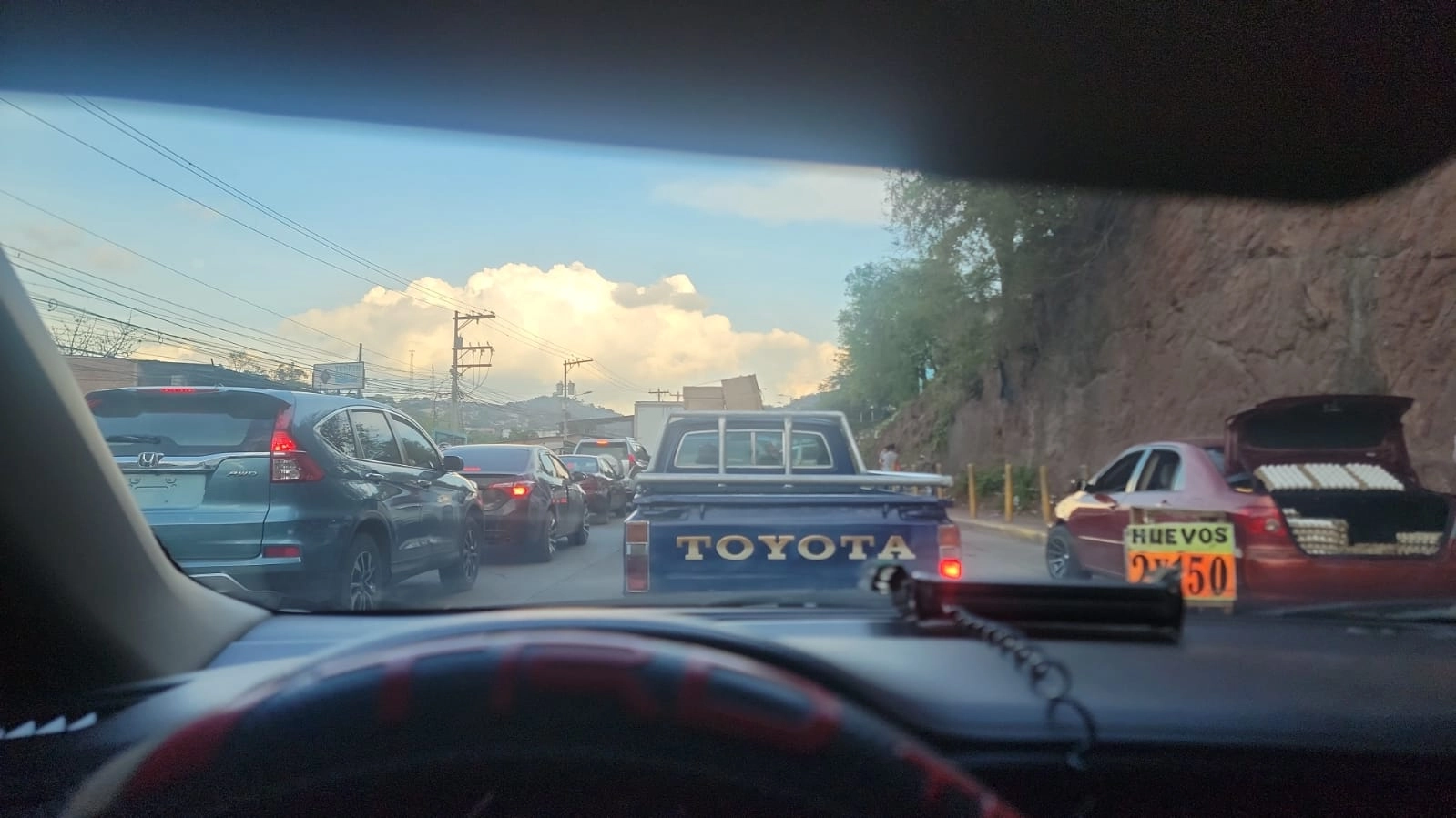 tráfico salida a oriente