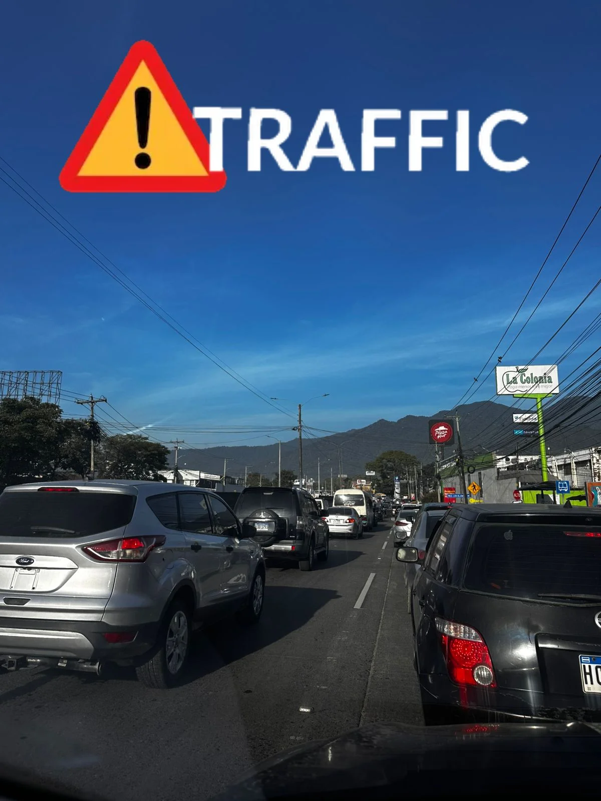 Tráfico en San Pedro Sula