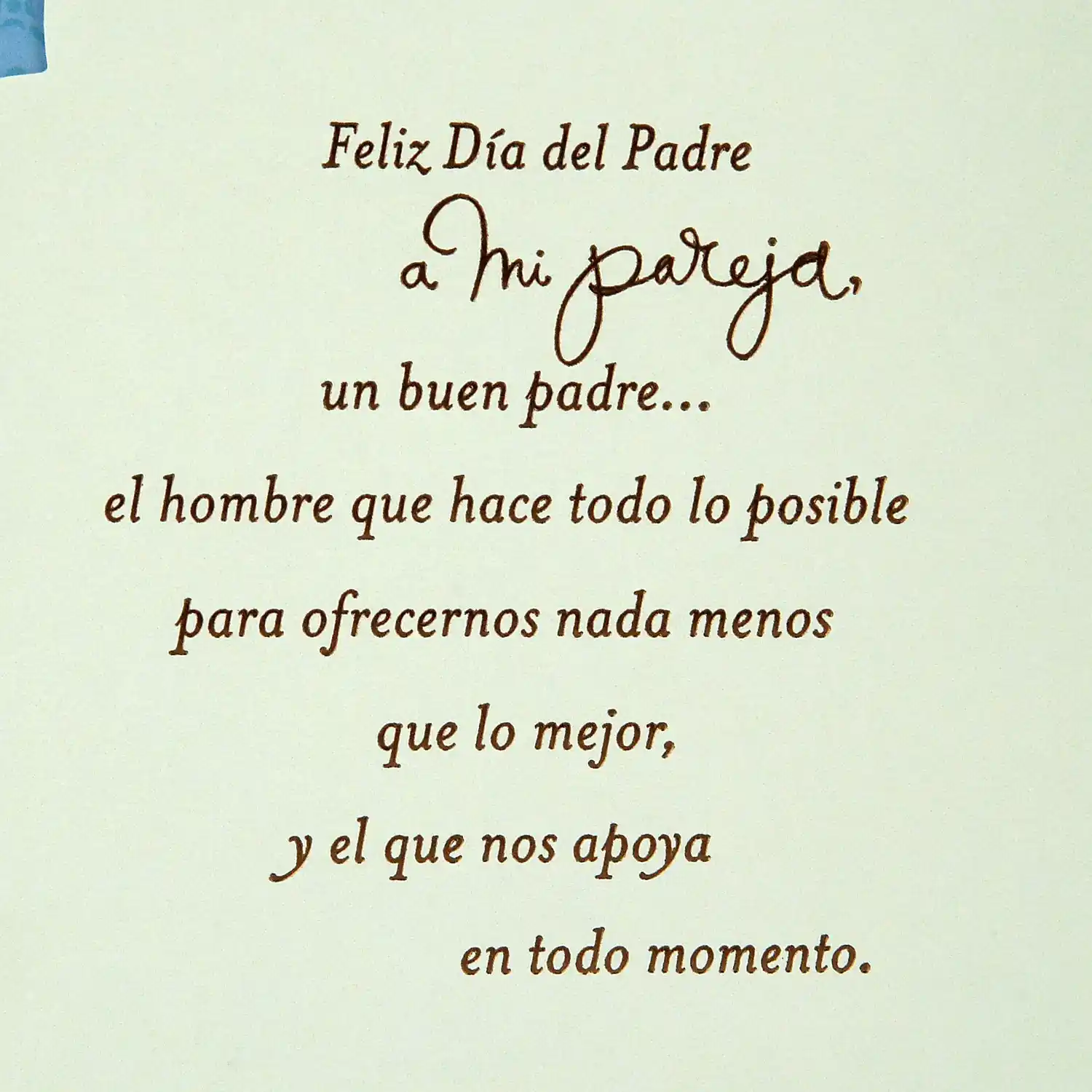Carta del Día del Padre a mi pareja 