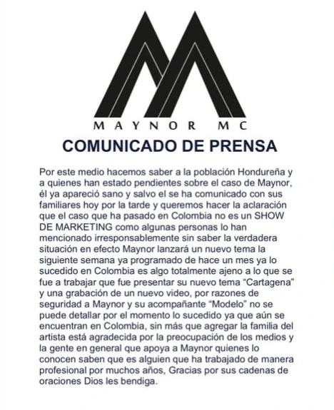 Por razones de seguridad, no se brindaron detalles sobre lo sucedido ni sobre la situación de la modelo que lo acompañaba. Foto: cortesía de redes sociales 