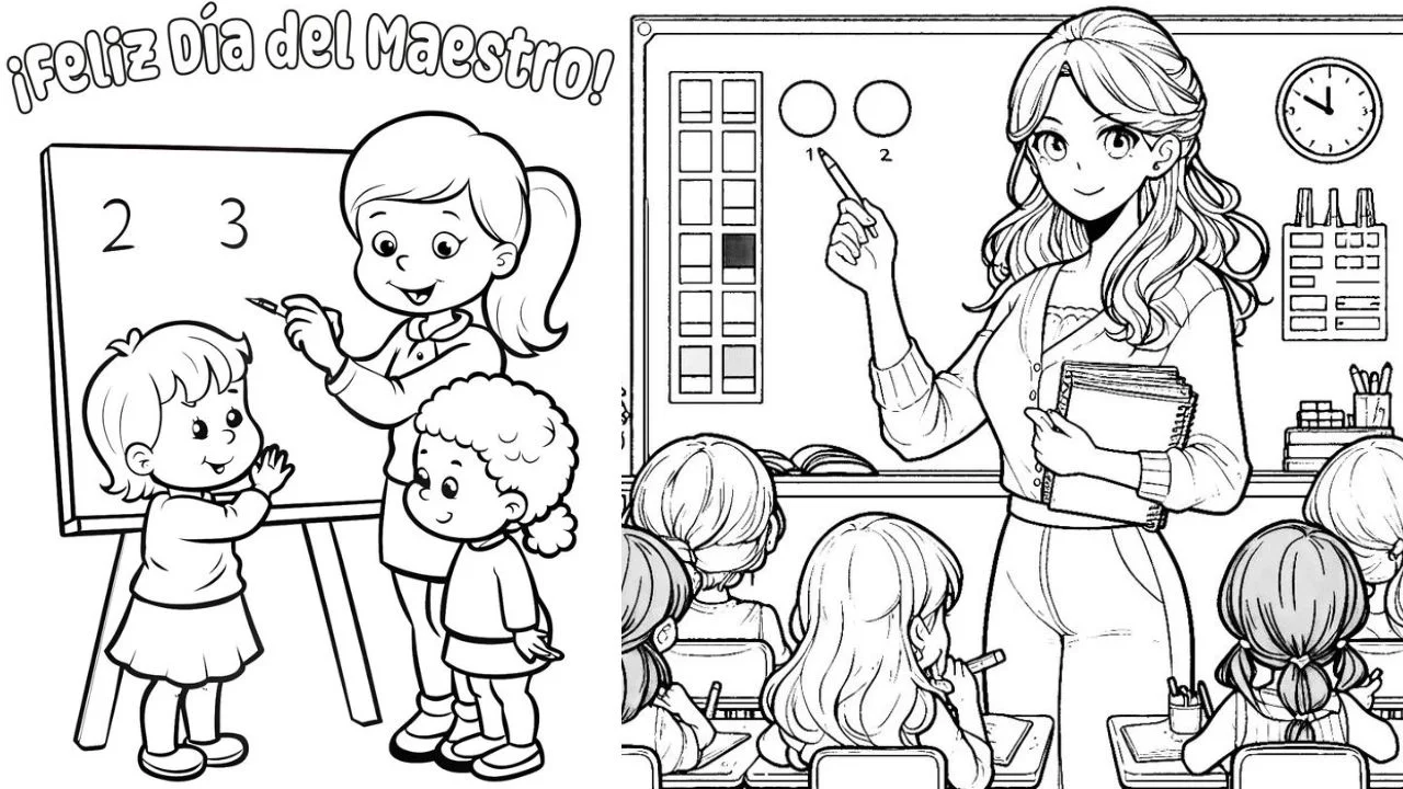 Dibujo del dia de la maestra