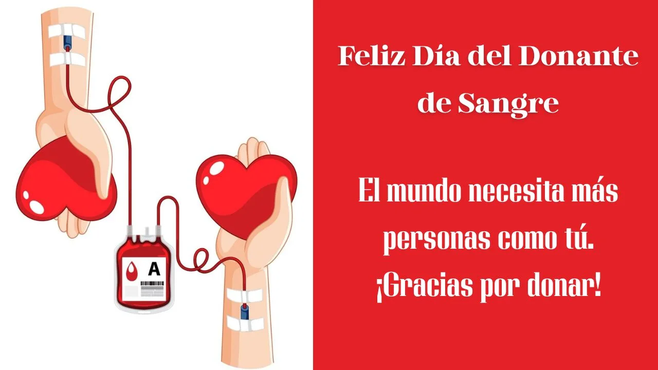 donante de sangre manos