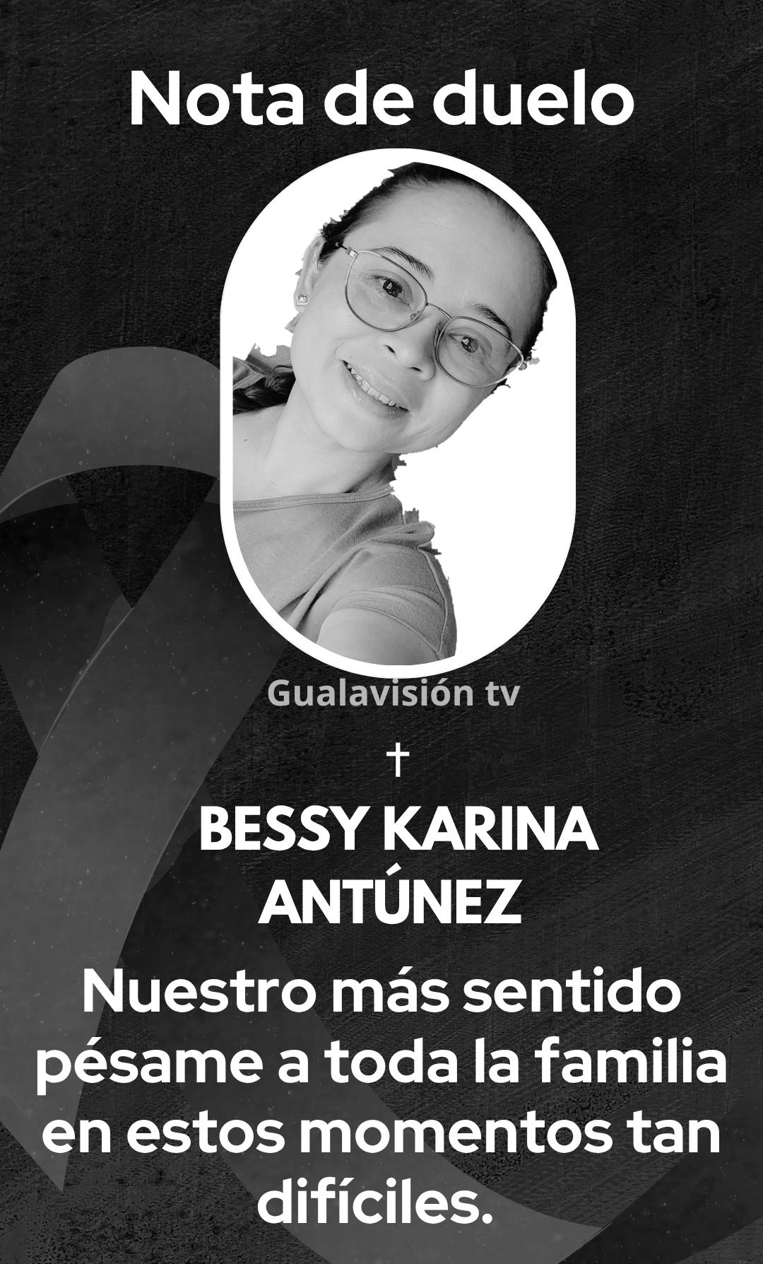 Nota de duelo por la hondureña que muere en Estados Unidos.