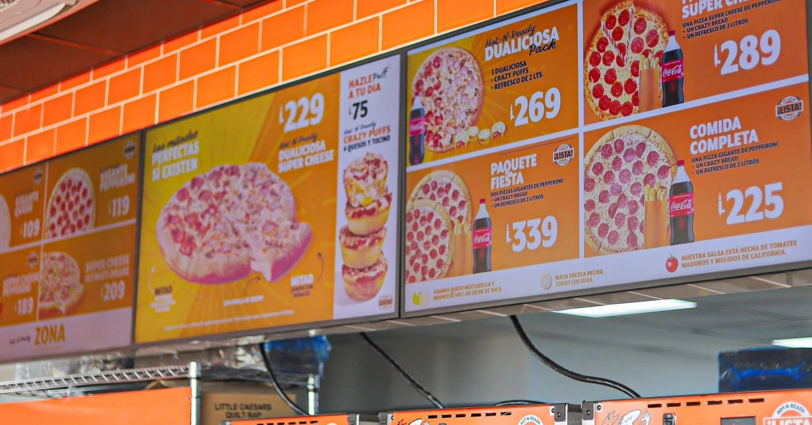 Foto del nuevo restaurante de Little Caesars en Puerto Cortés