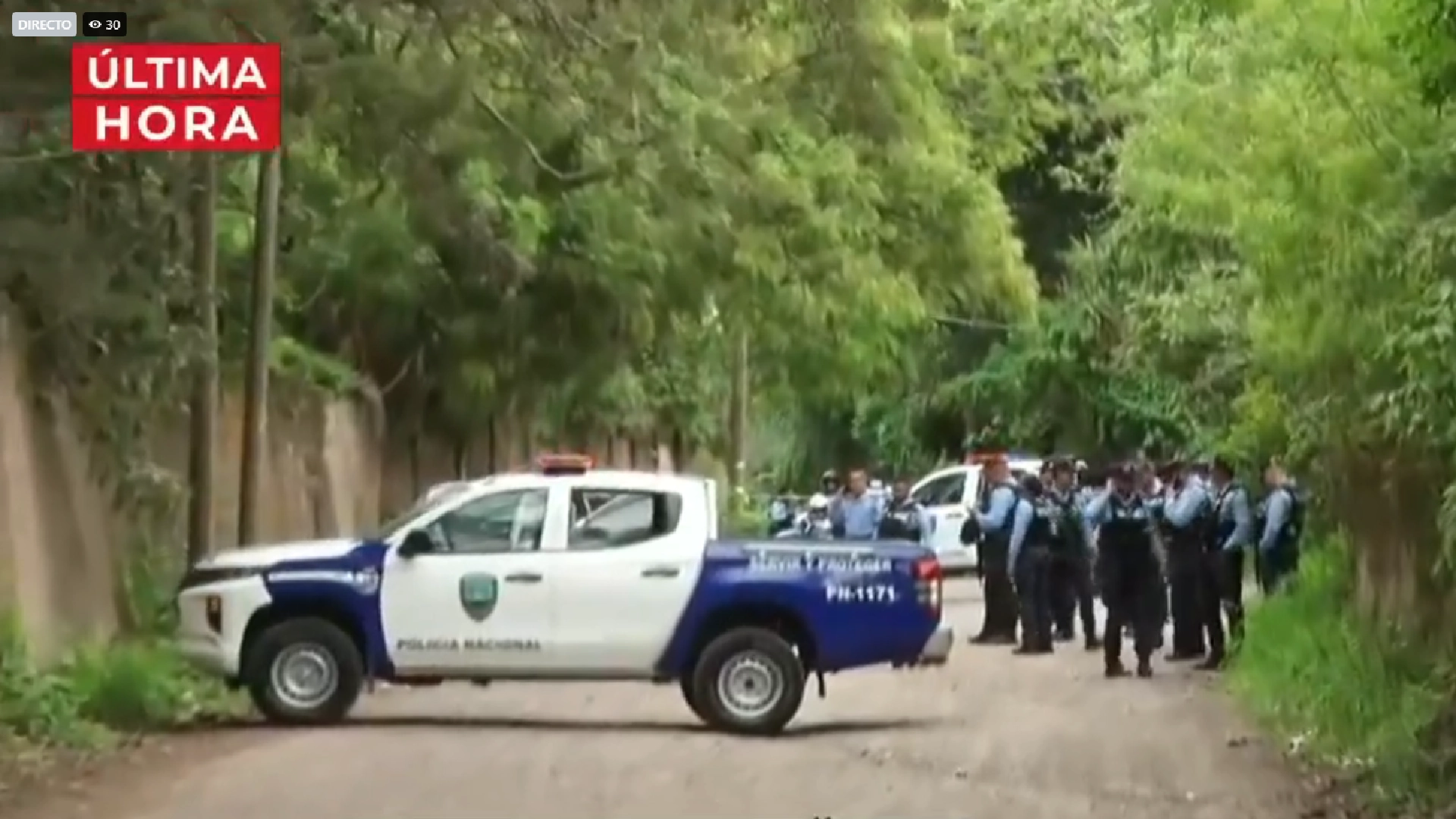 lugar donde matan a pareja de policías en la aldea El Lolo