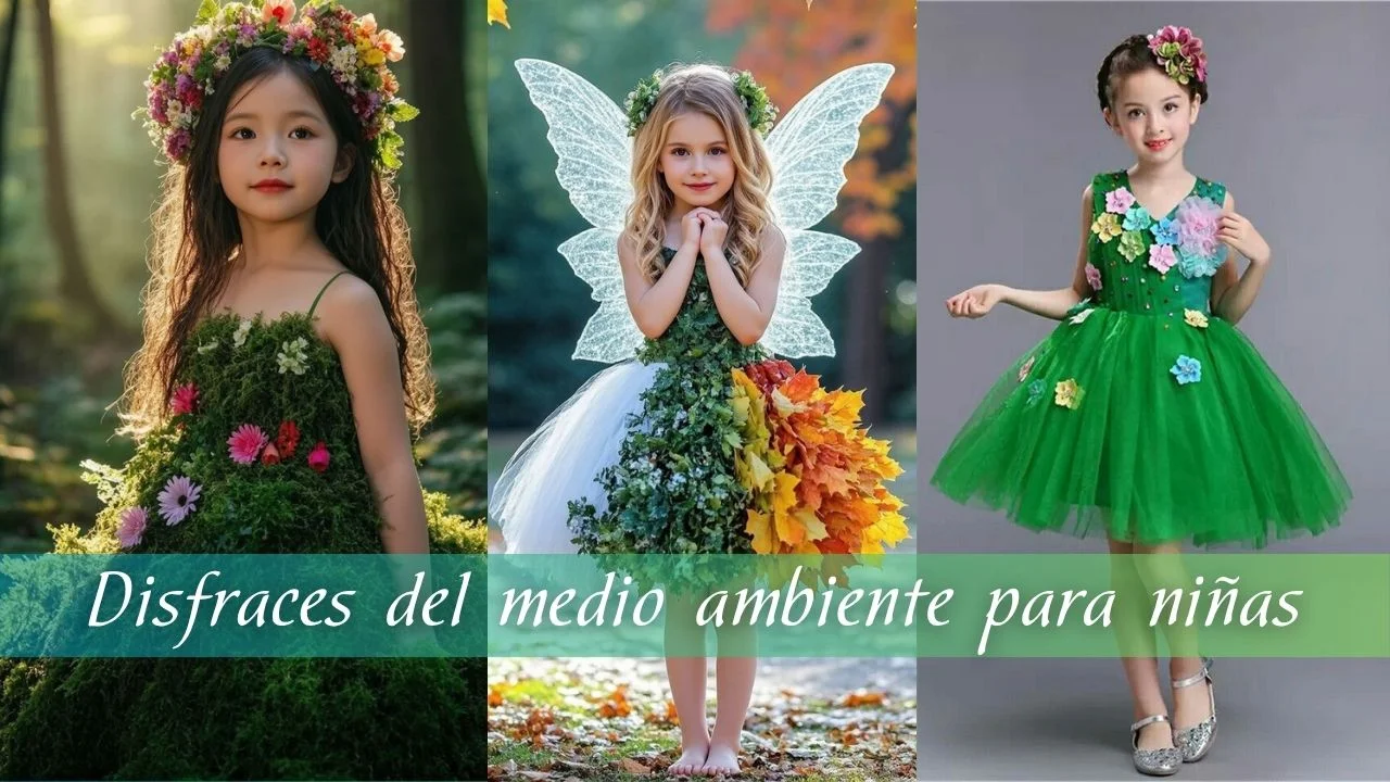 Imagen de Disfraz del medio ambiente para niña: crea atuendos ecológicos y adorables