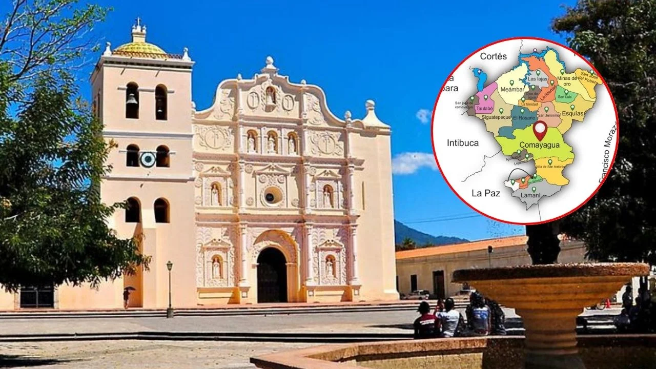 Mapa de Comayagua y sus municipios: historia, división territorial y datos clave Imagen de Mapa de Comayagua y sus municipios: historia, división territorial y datos clave
