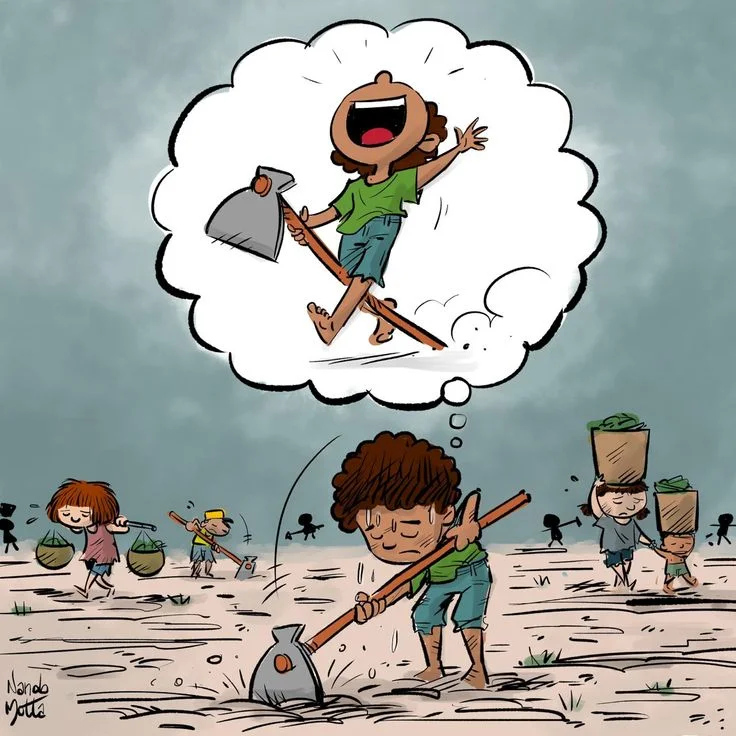 niño trabajando