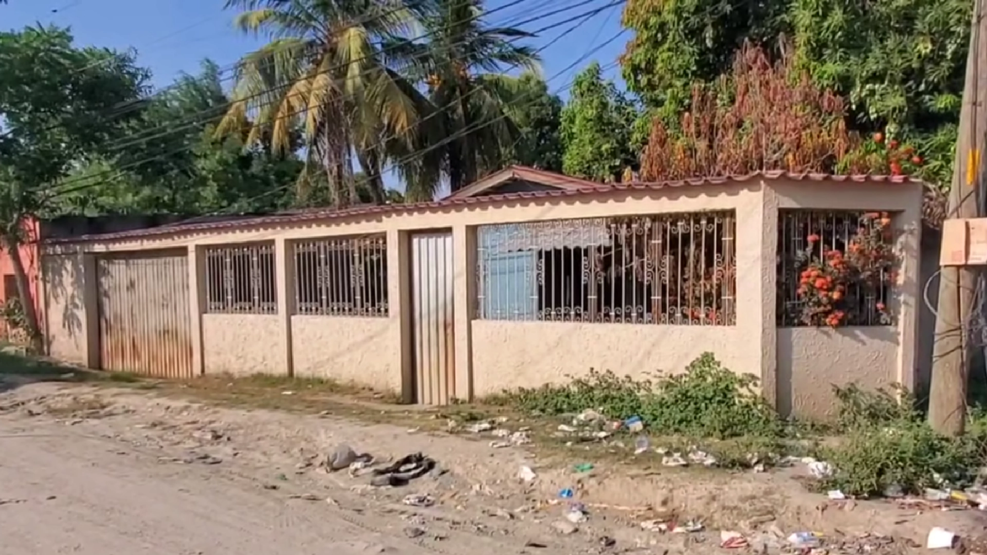 vivienda donde el guardia de seguridad hondureño mató a menor de edad en la Rivera Hernández de San Pedro Sula