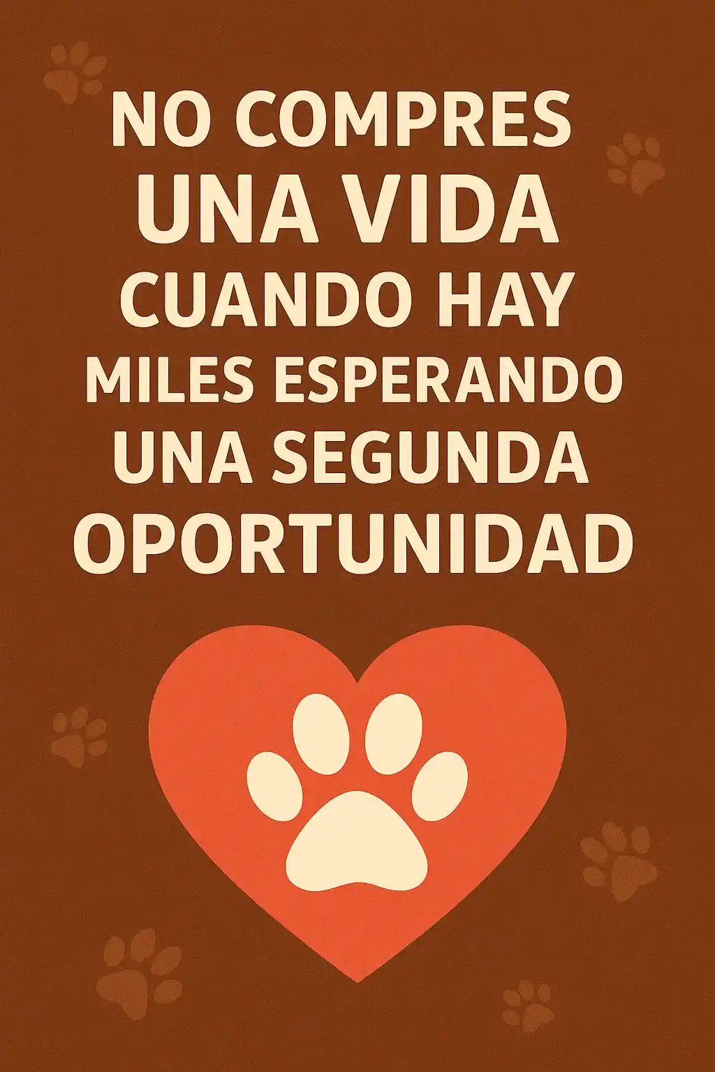 Una frase del Día del Perro en un fondo café
