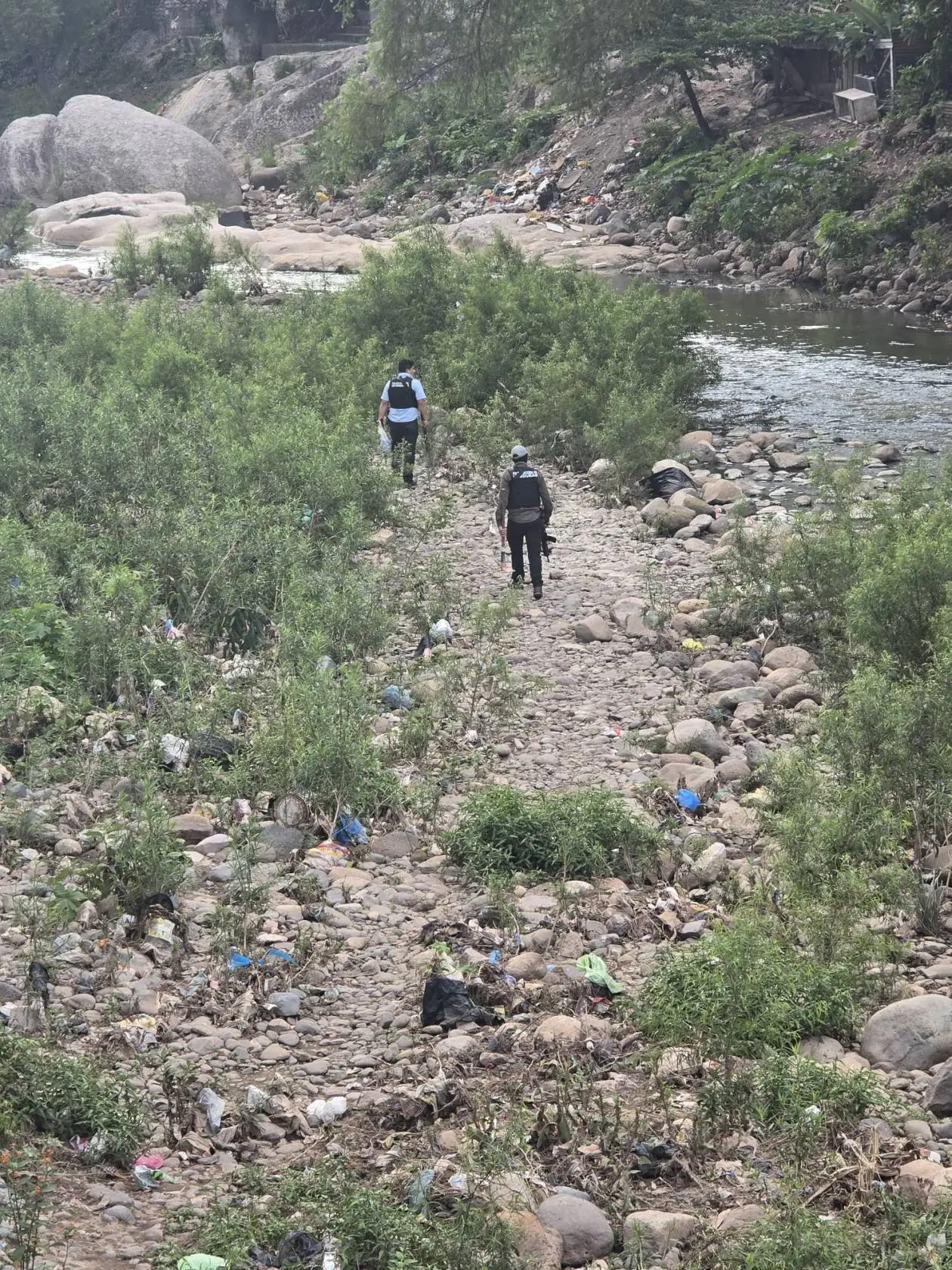 Zona donde encontraron a los desaparecidos.