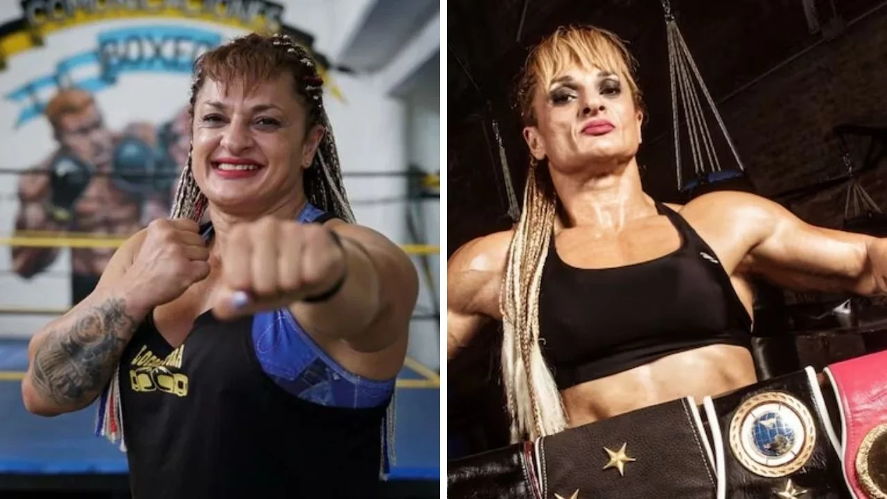 Collage de fotos de Alejadra 'Locomotora' Oliveras 