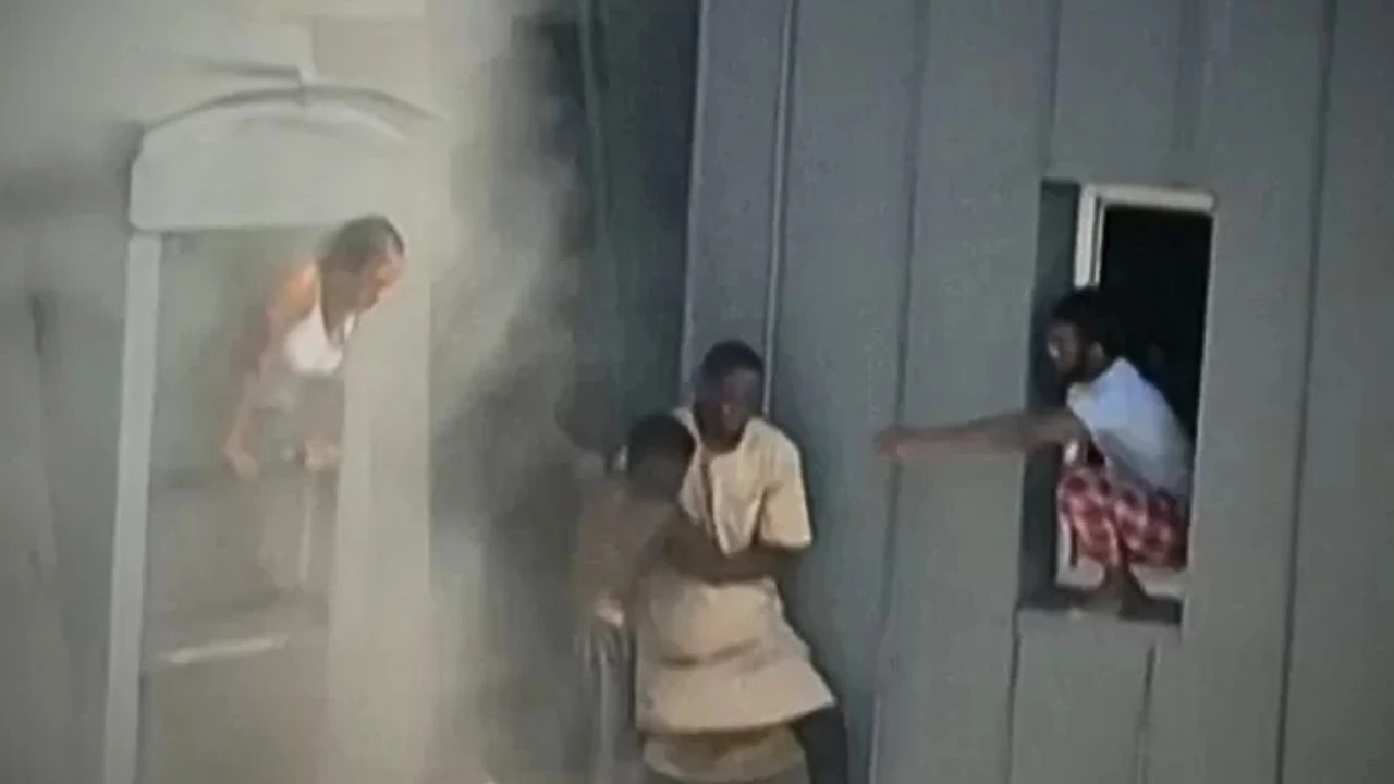 Imagen de Así fue el rescate: Hombre arriesga su vida para salvar a familia en incendio