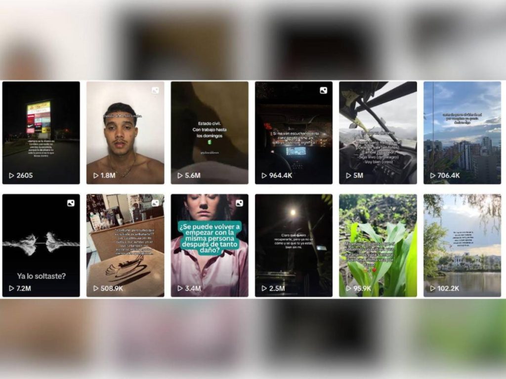 Captura de pantalla de videos compartidos en redes sociales por Walter.