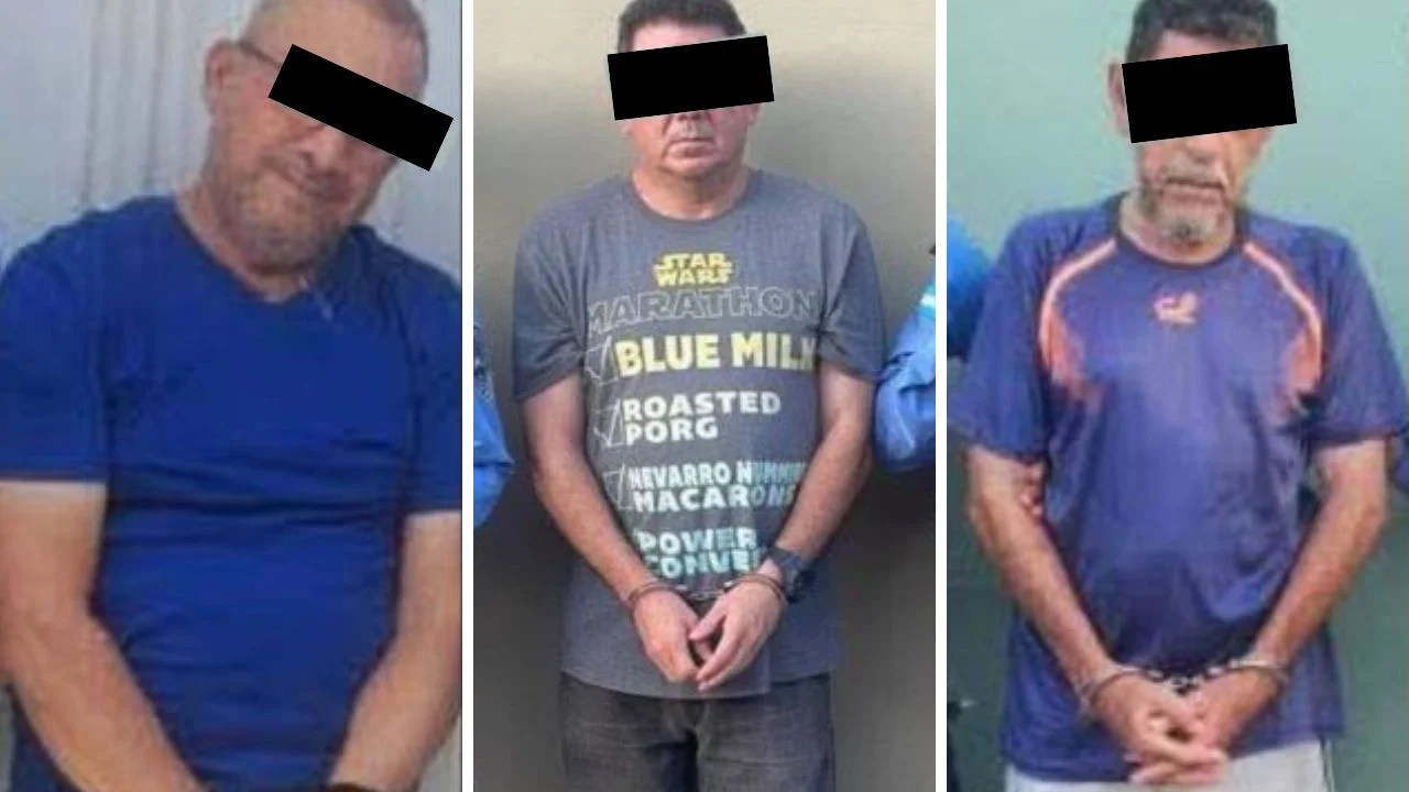 Foto de Arcadio López Estrada, Antonio David Kattán Rivera y Perfecto Jesús Enamorado Paz acusados de terrorismo y tentaiva de homicidio en contra de Mel Zelaya
