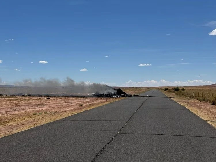 Avioneta en la que se transportaban los médicos.