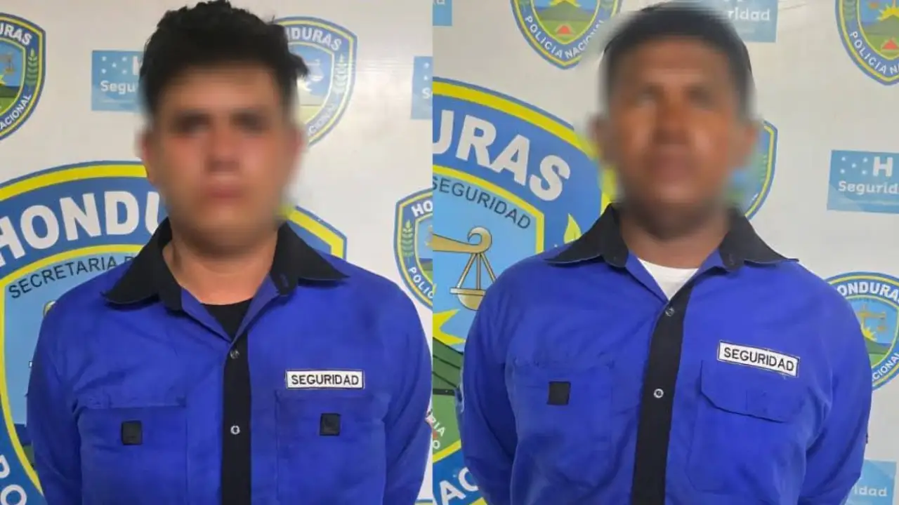 Guardias capturados en San Pedro Sula