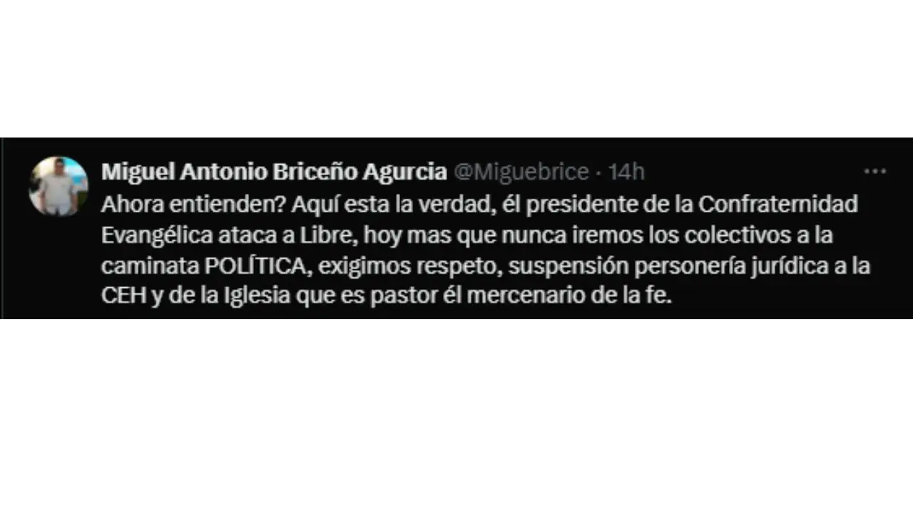 X de Miguel Briceño
