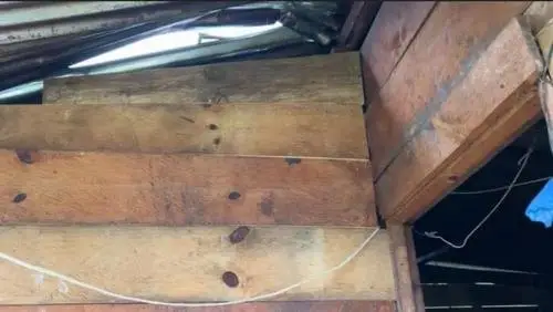 Este es el techo donde murió el menor