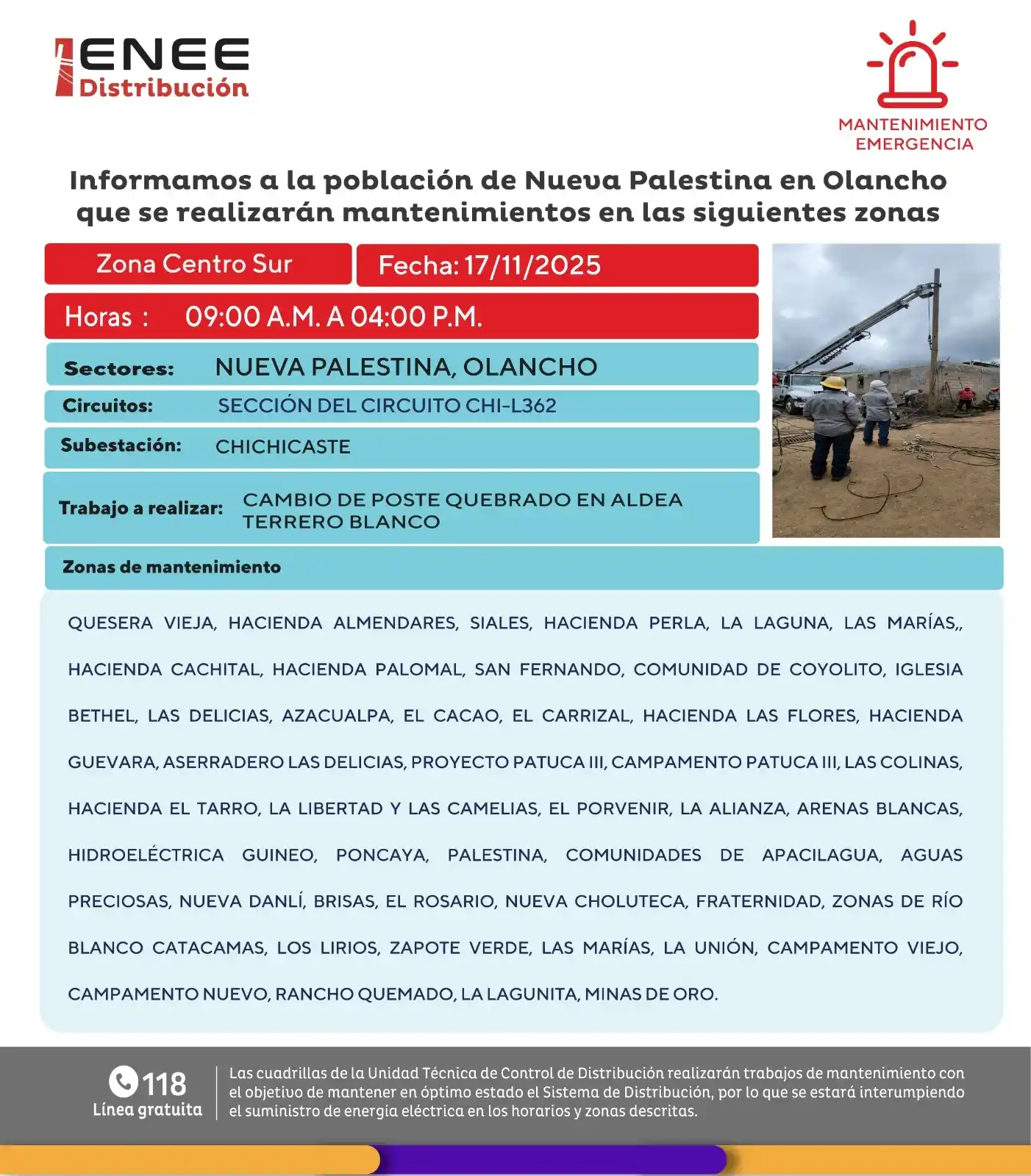 Lugares sin luz eléctrica 