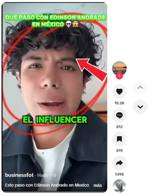 Video falso de Edson Andrade