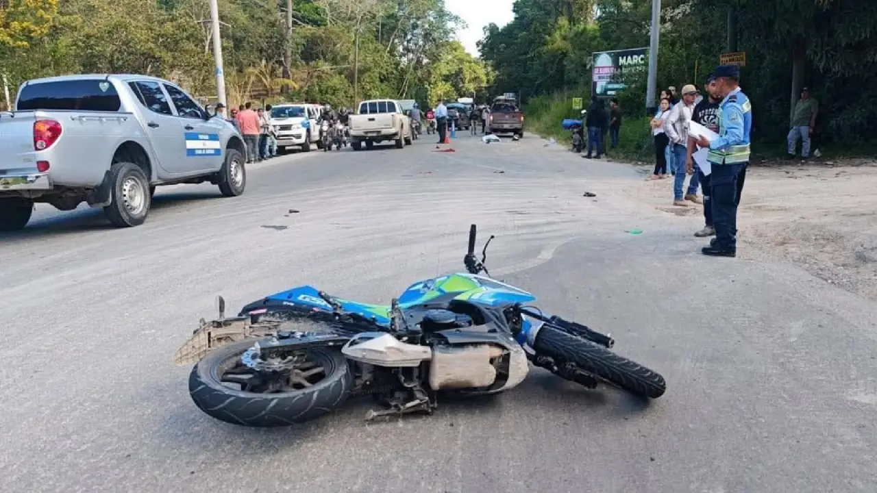 Foto del accidente donde murió hondureño y su amigo presintió el accidente 