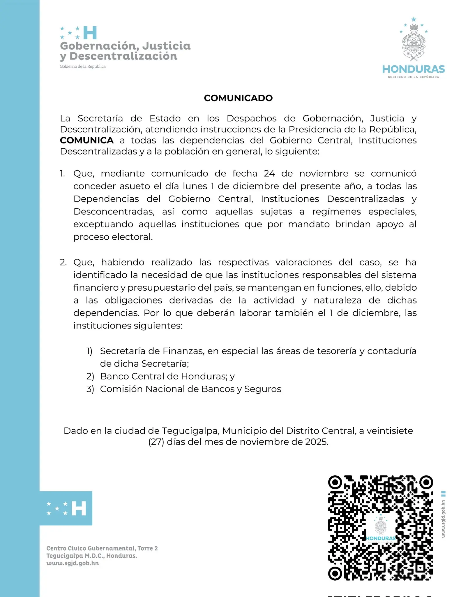 Feriado 1 de diciembre