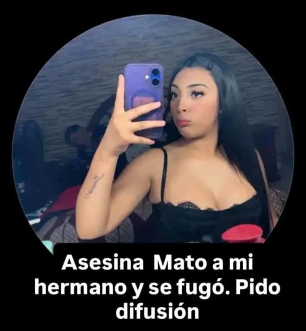 Foto de la adolescente que mató a su novio