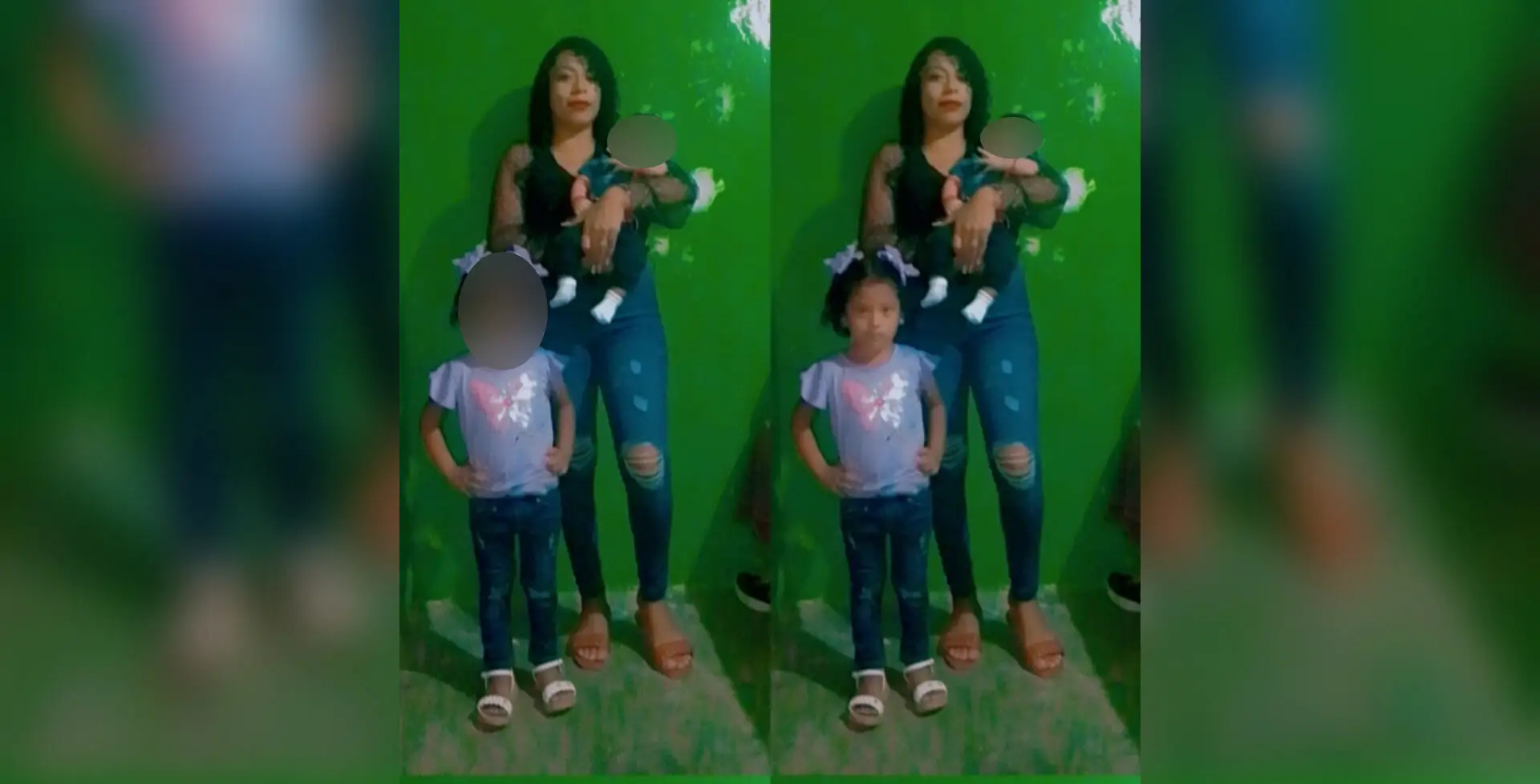 Danelia Amaya y sus hijos