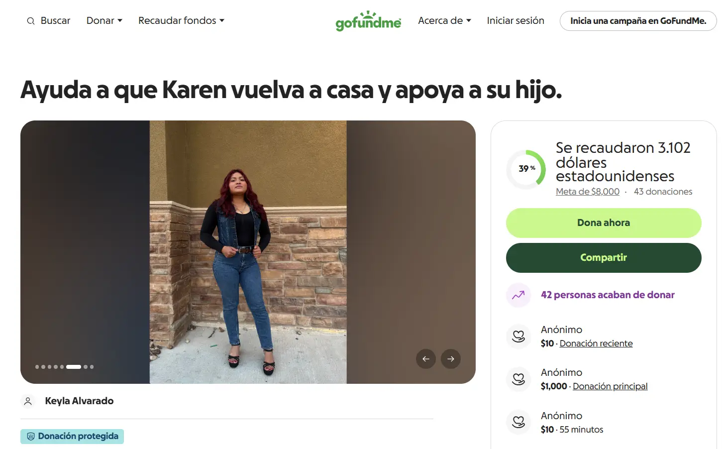 GoFundMe de Karen, la hondureña víctima de masacre en Texas