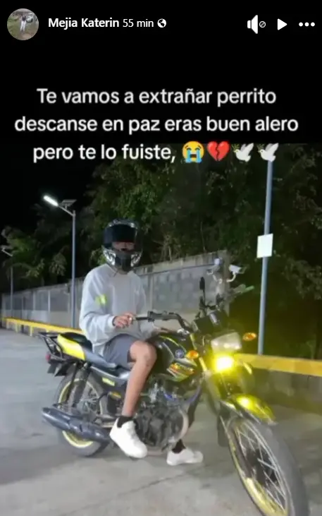 Mensaje sobre la muerte del menor