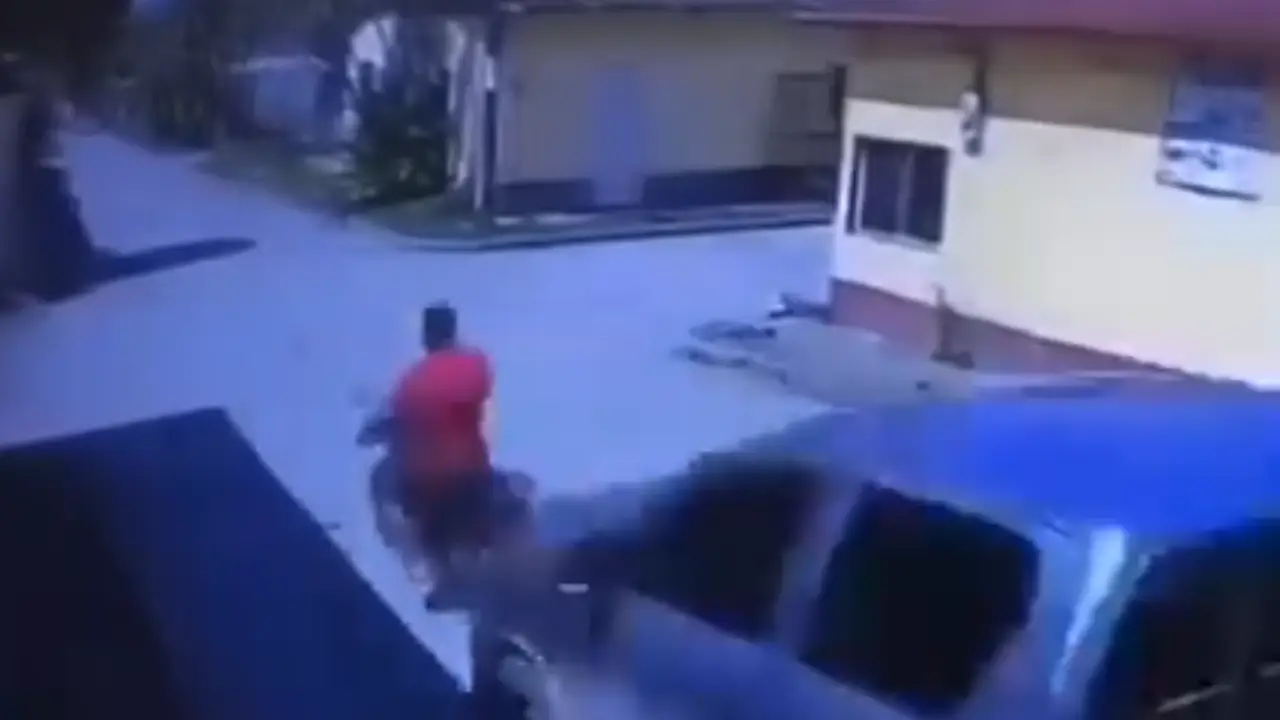 Supuesto carro policial embiste a motociclista en El Paraíso, Copán