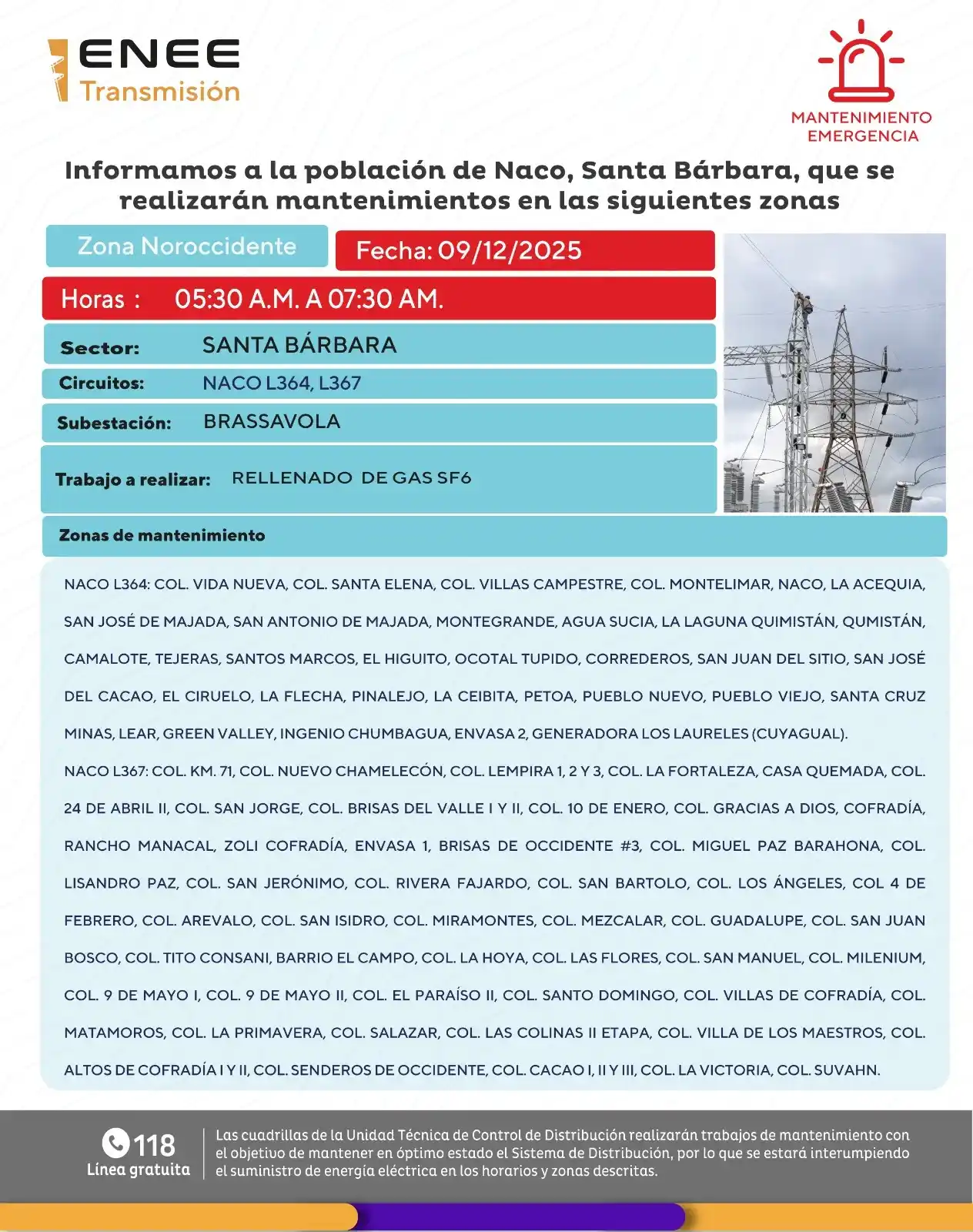 Lugares sin luz eléctrica 