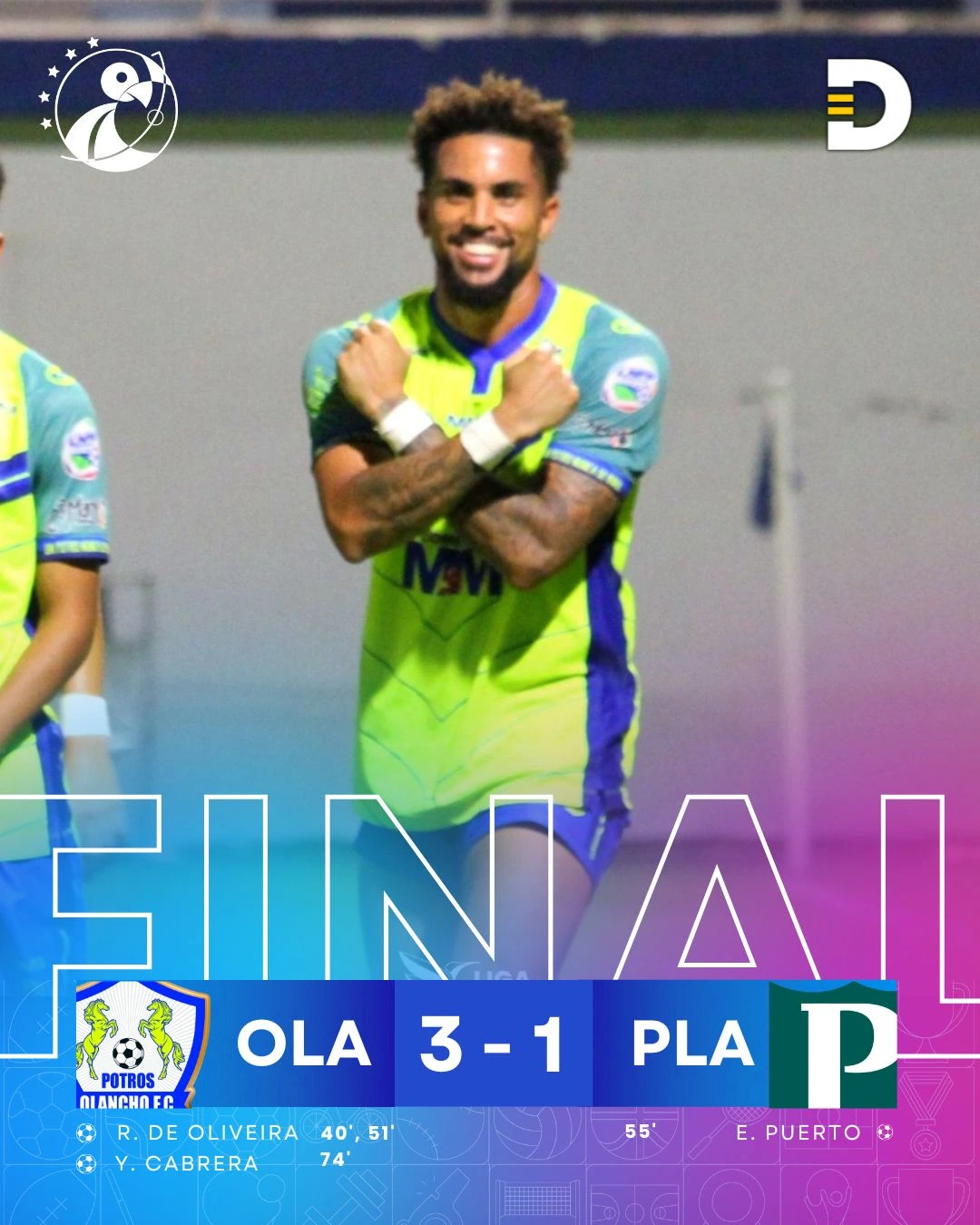 Olancho FC vence a Platense en la penúltima fecha de las triangulares del Apertura. Foto: cortesía de Deportes TVC