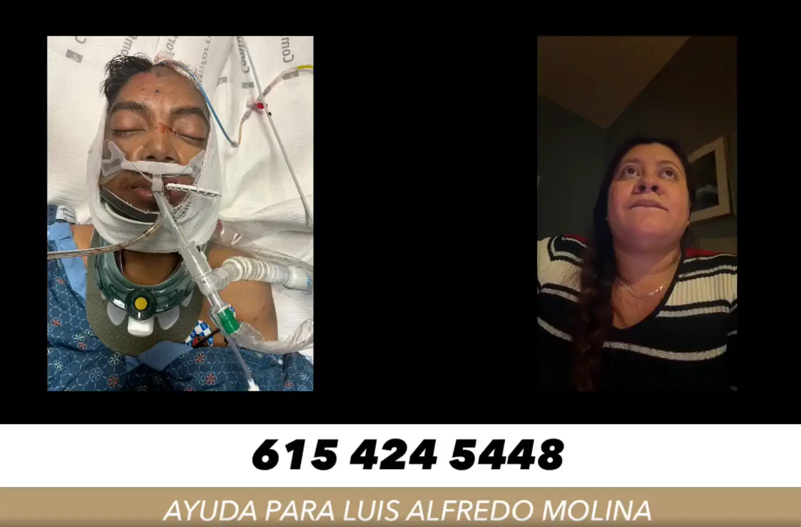 Foto de la entrevista de familiar de hondureño que murió en Estados Unidos