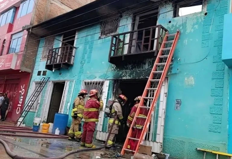 incendio en restaurante peruano