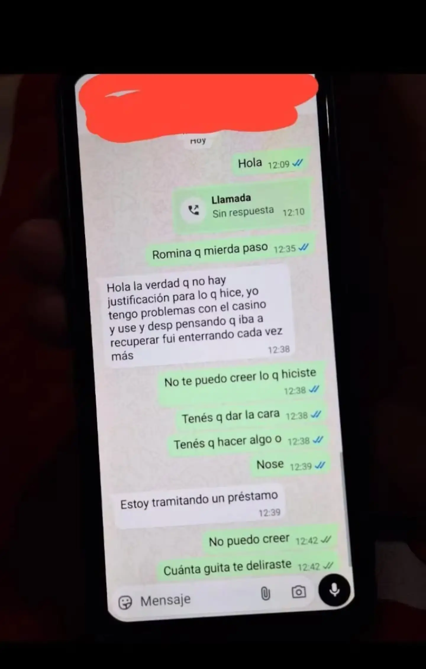 mensajes de la mujer que perdió el dinero de la graduación de su hija y de sus compañeros 