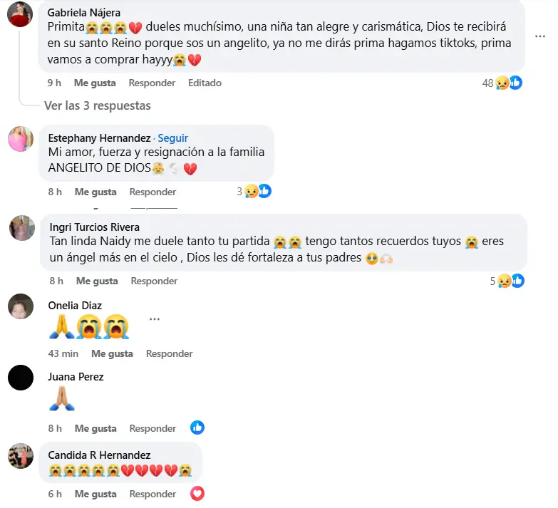 Mensajes sobre la menor asesinada en San Esteban, Olancho