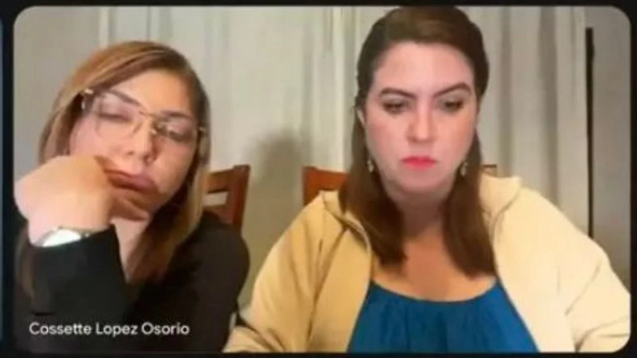 Ana Paola Hall y Cossette López en sesión virtual 
